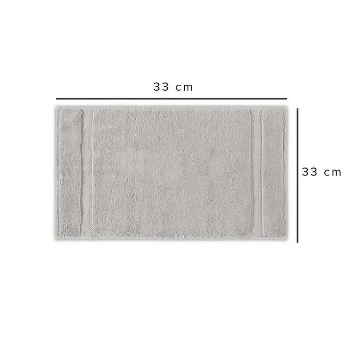 Mijölnir Toalla de Lavado Fancy Gris Claro 65% Algodón / 35% Lyocell 550 gr/m² 33x33 cm